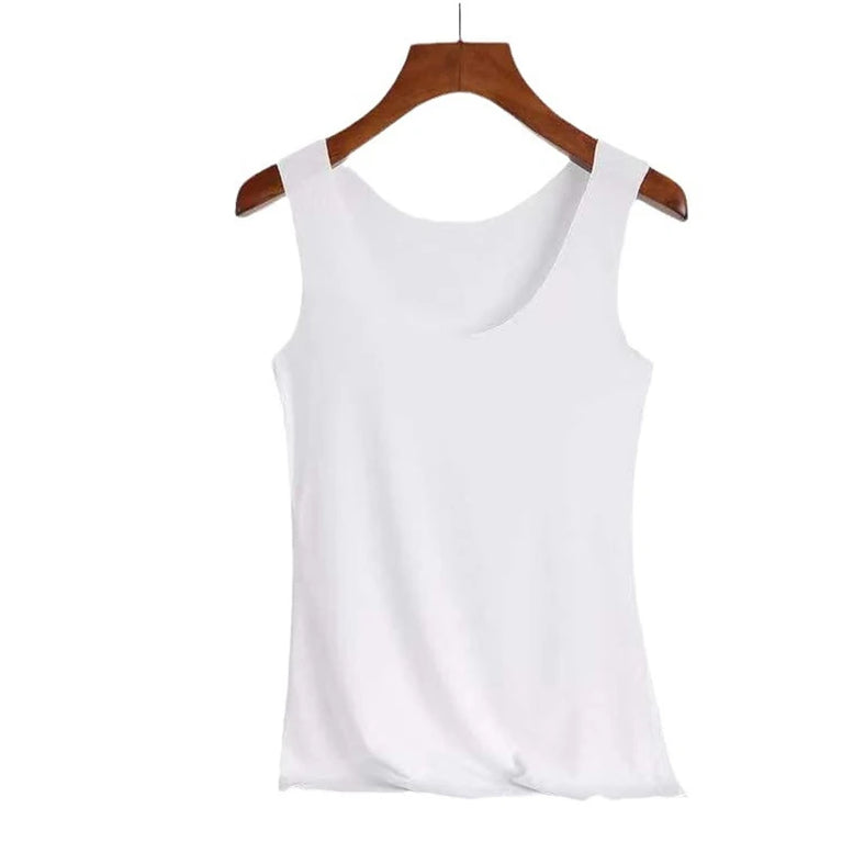 Women Summer Tight Fit Sleeveless Street Tank Top Bra