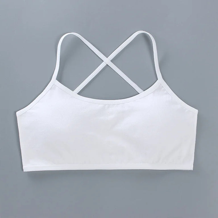 3-Pack Cotton Training Bras | Soft Teen First Camisole