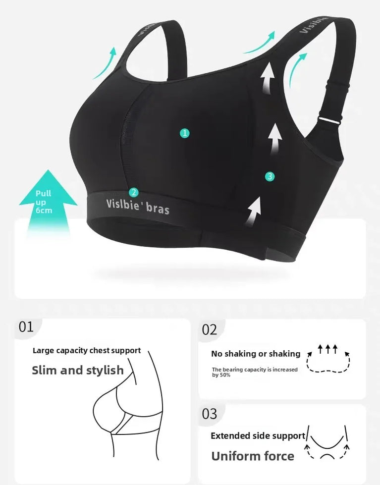 Seamless Full-Cup Sports Vest | Anti-Shake Wireless Support