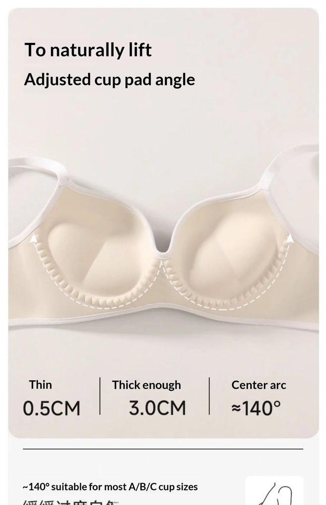 Seamless Strapless Bra – Wireless French-Style Elegance