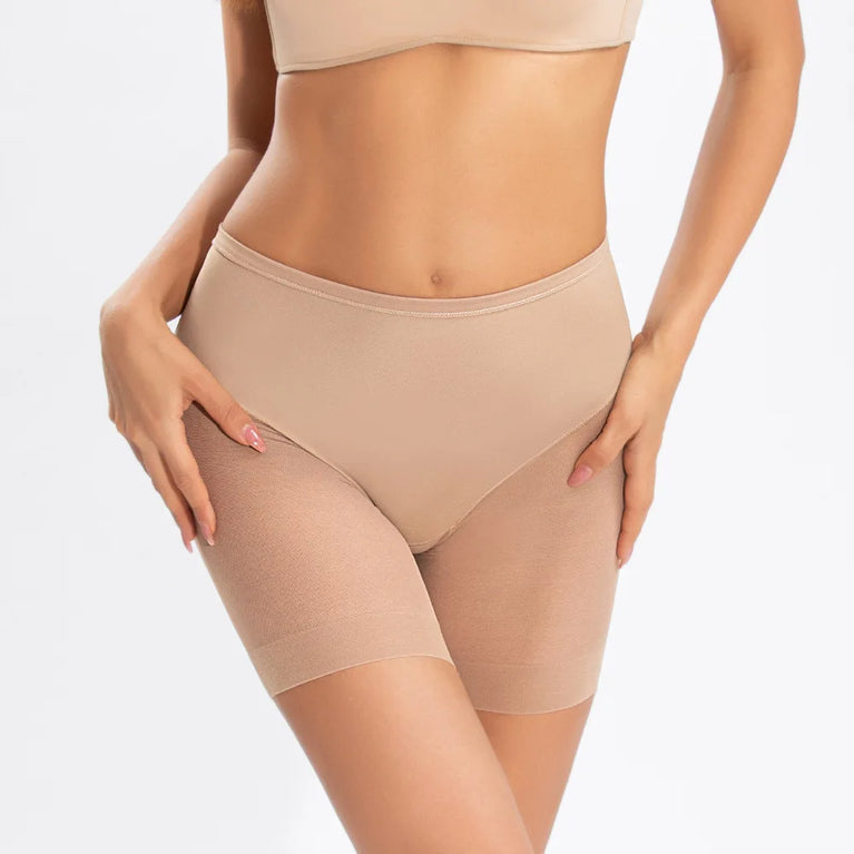 Women's Seamless Safety Shorts – High-Waist Anti-Friction Mesh Panties