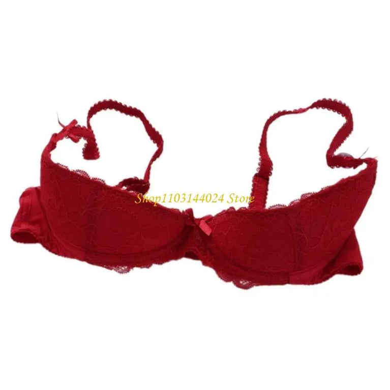 Deep V Plunge Low-Cut Bra – Sexy Cotton Push-Up Lingerie