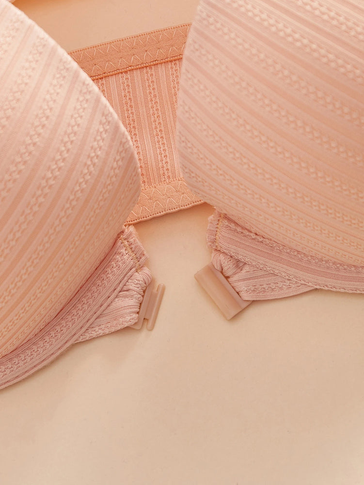Ribbed Front-Closure Push-Up Bra | Sexy Everyday Support