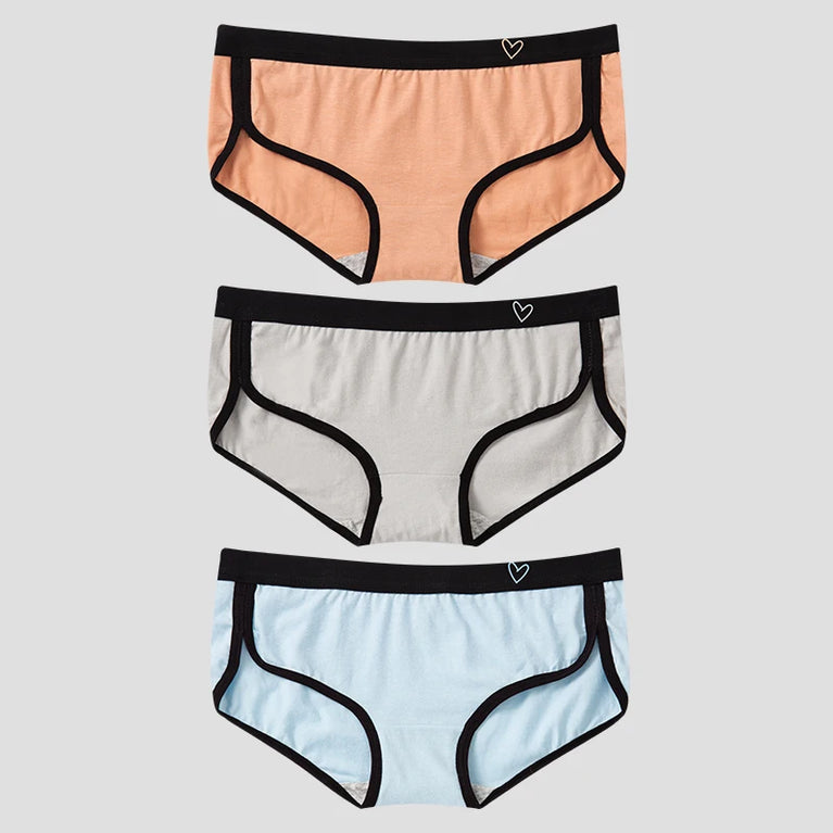 3pc Cotton Sport Briefs | Breathable Low-Rise Set