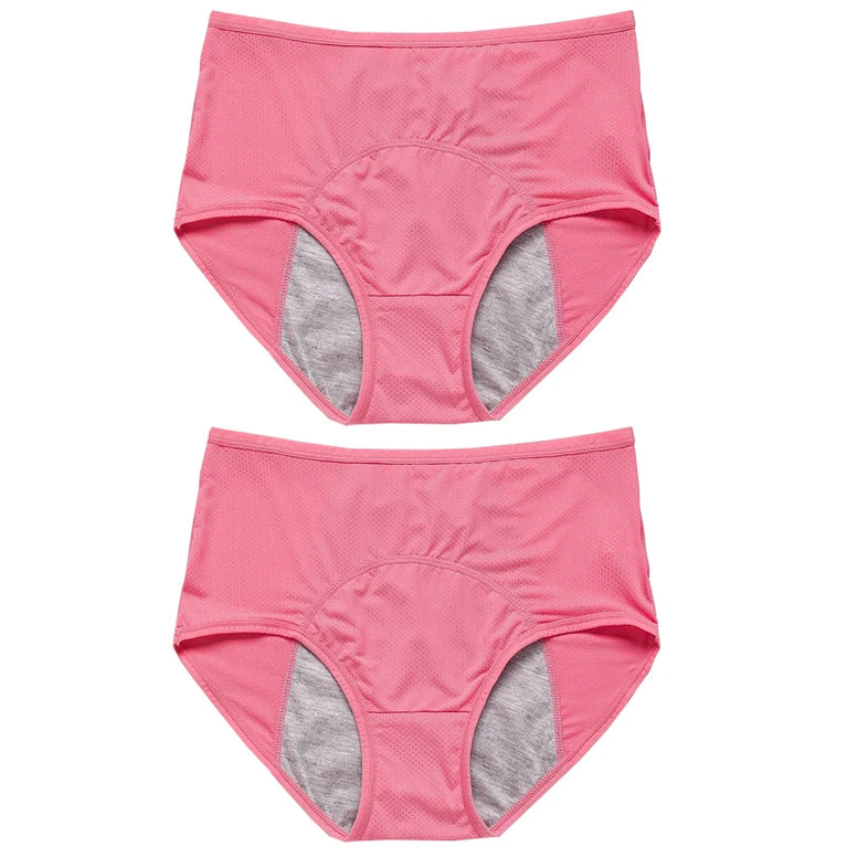 Physiological Briefs (2-Pack) – Mid-Rise Leak-Proof Menstrual Panties