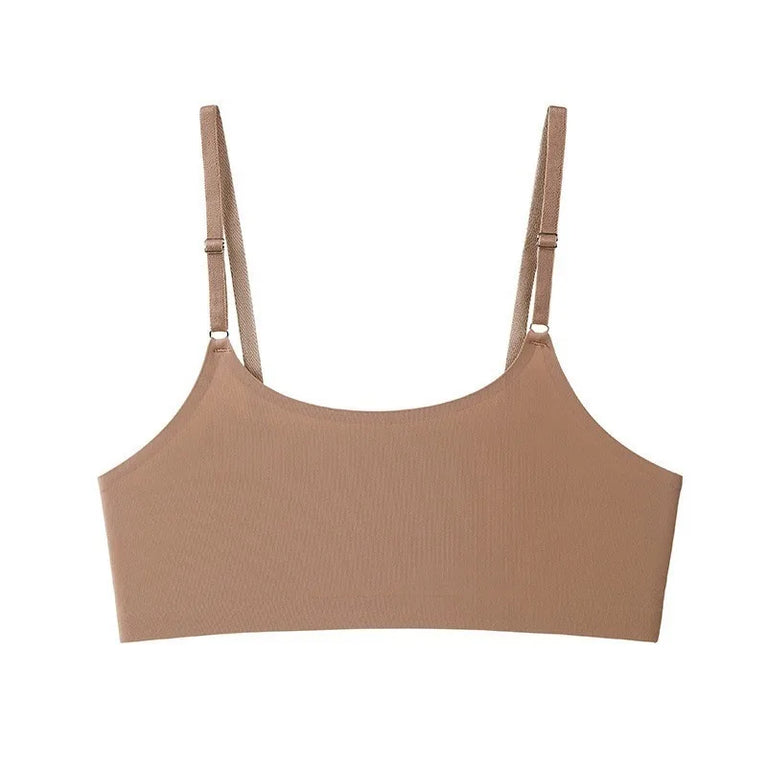 Seamless One-Piece Bra – Wireless Front-Buckle Comfort