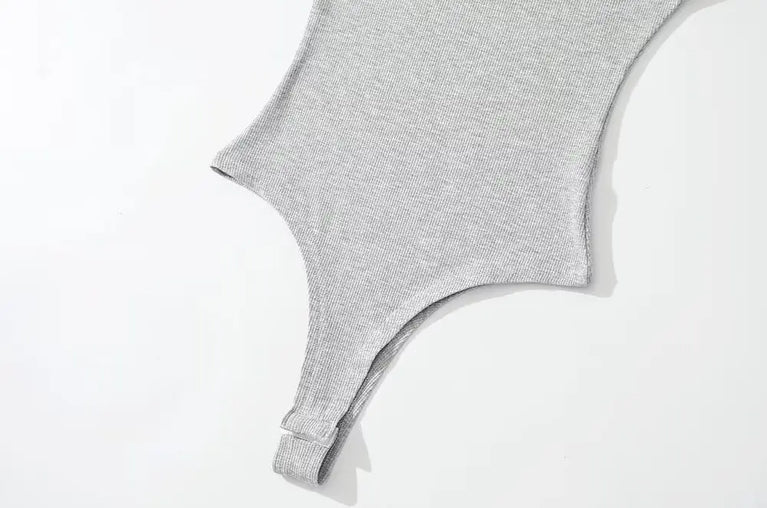 Turtleneck Sleeveless Knit Bodysuit | Summer Y2K High-Stretch Slim Fit