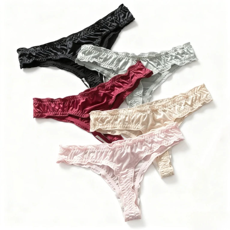 Ice Silk Thongs | Seamless Fungus Edge Sexy Briefs