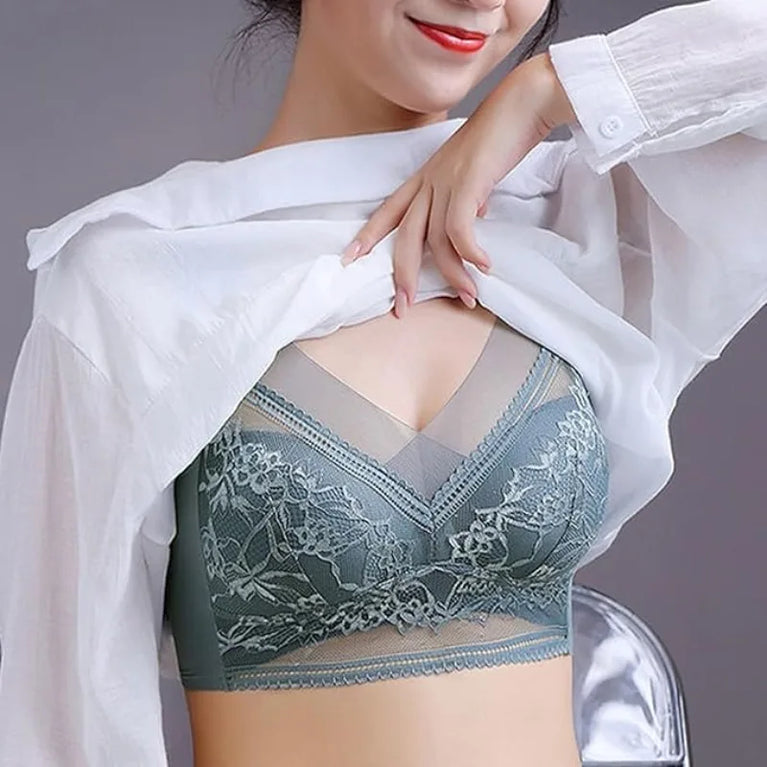 L–6XL Ice Silk Seamless Bra | Plus Size Wireless Push-Up