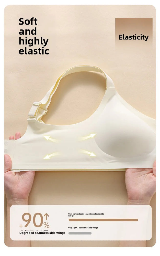 Ice Silk Wireless Shapely Bra | Anti-Sagging Full-Cup Support