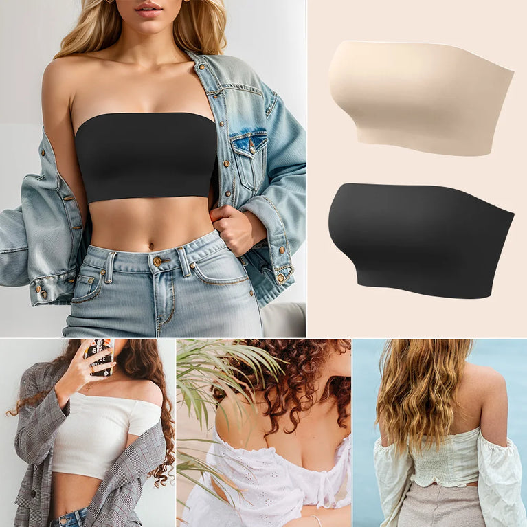Seamless Non-Slip Tube Top Bra | Strapless Invisible Support