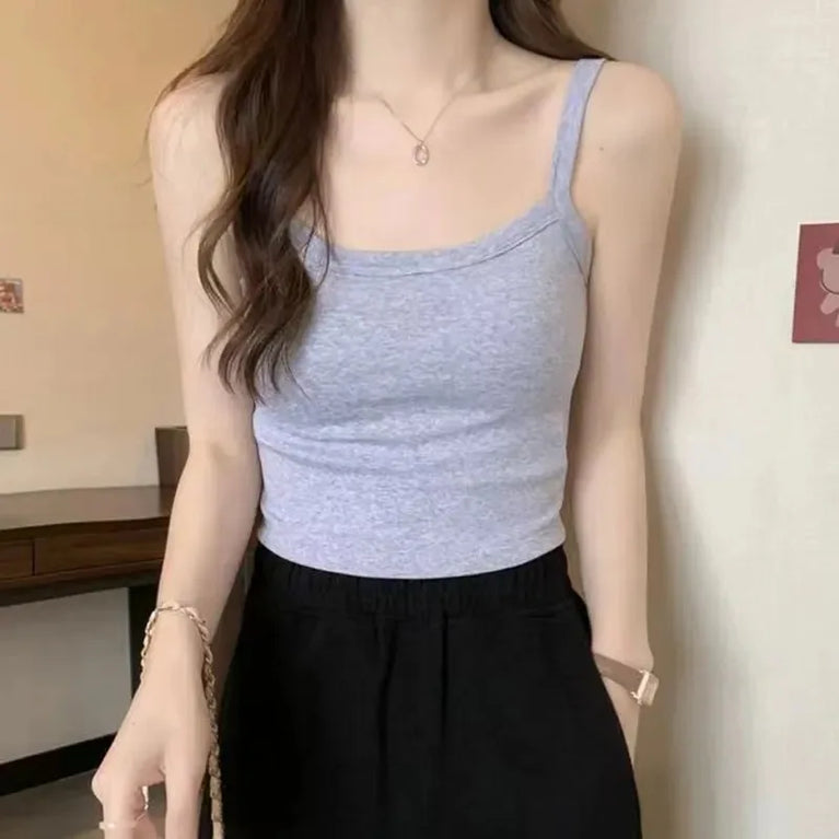 Crop Top Women Sexy Sleeveless Casual Camisole Tube Top Vest