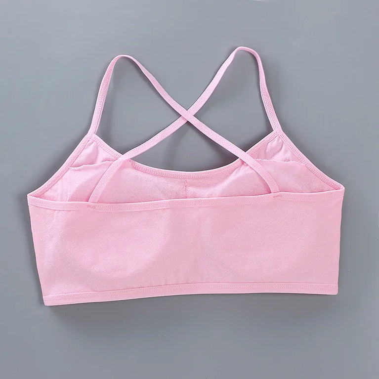 3-Pack Cotton Training Bras | Soft Teen First Camisole