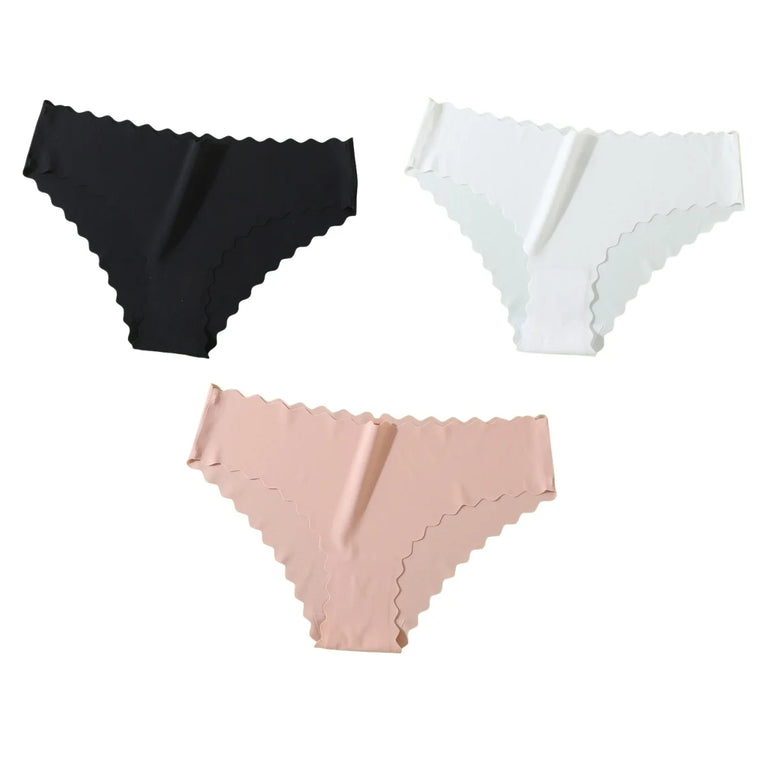 3pc Seamless Briefs | Low-Waist Soft Thin Panties