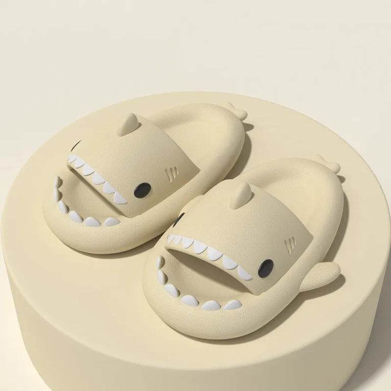 Cute Shark Platform Slides | Unisex Soft EVA Summer Sandals