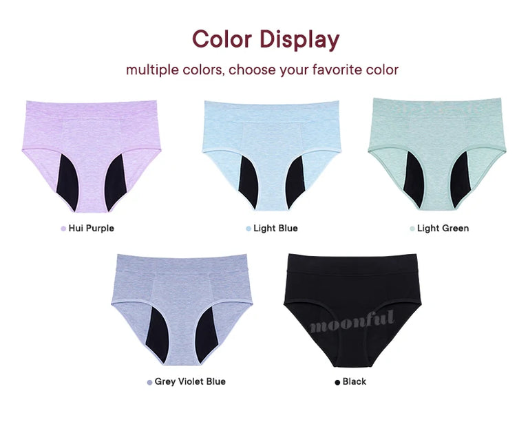 High-Waist Super Absorbent Period Underwear – Heavy-Overnight Protection