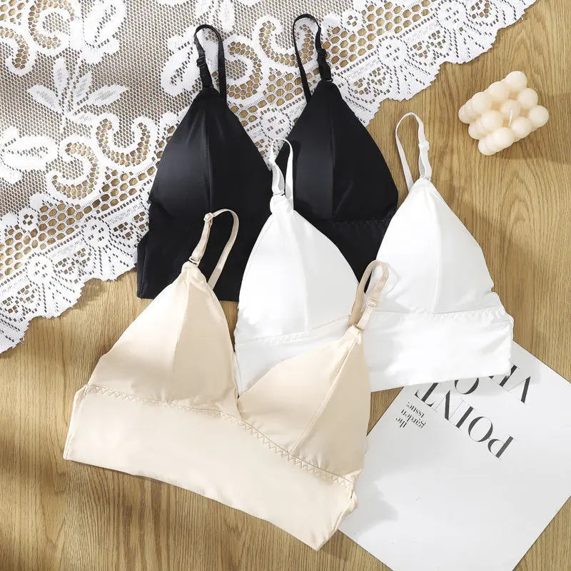 Ice Silk Low-Back Multi-Way Bra | Seamless U-Back Bralette