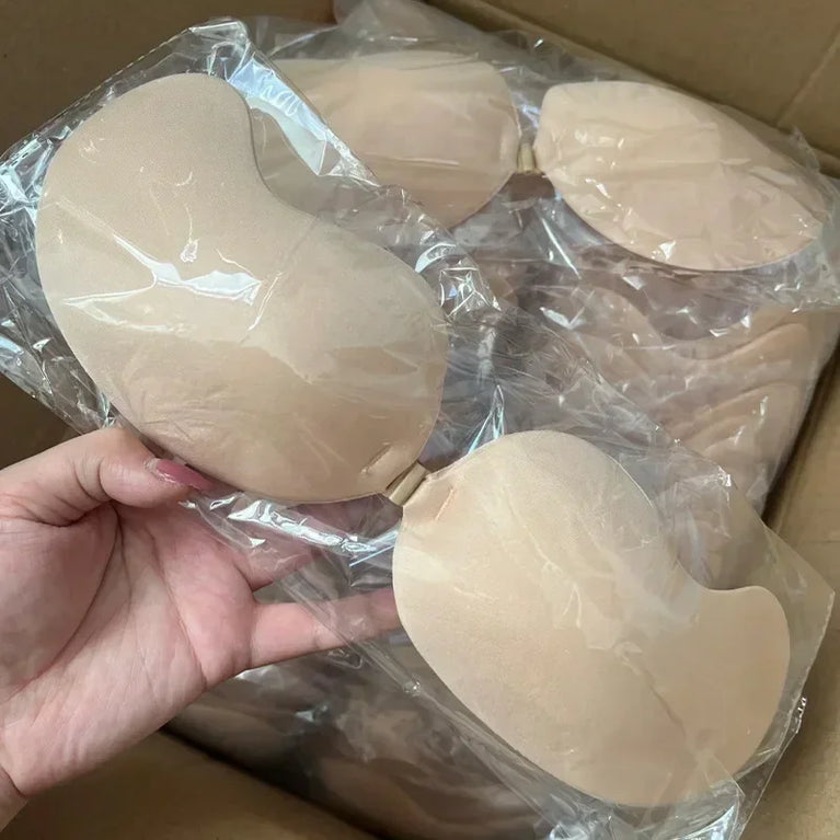 Invisible Silicone Strapless Bra | Self-Adhesive Push-Up Fit