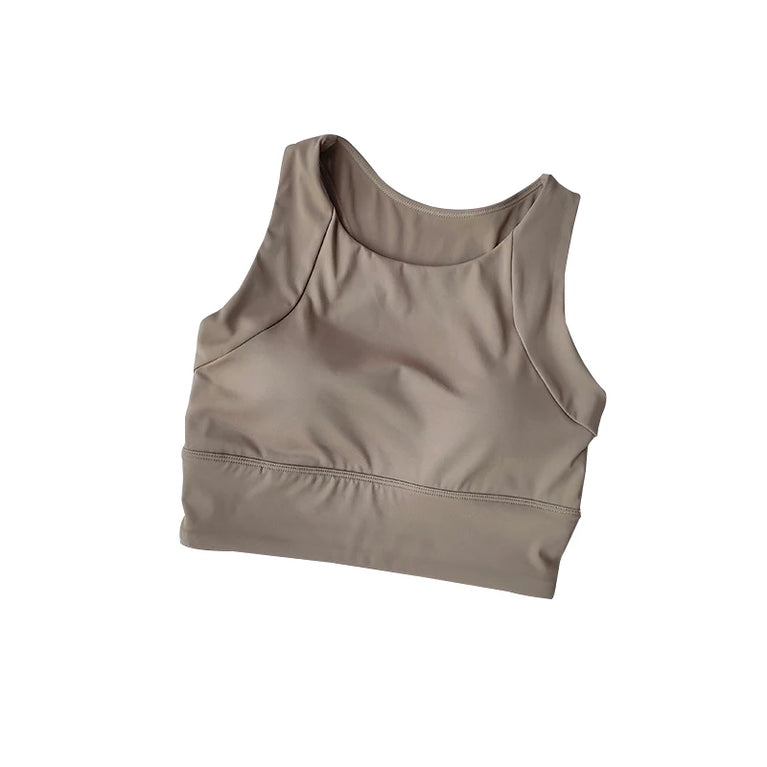 Breathable Seamless Sports Bra – High-Impact Running Support