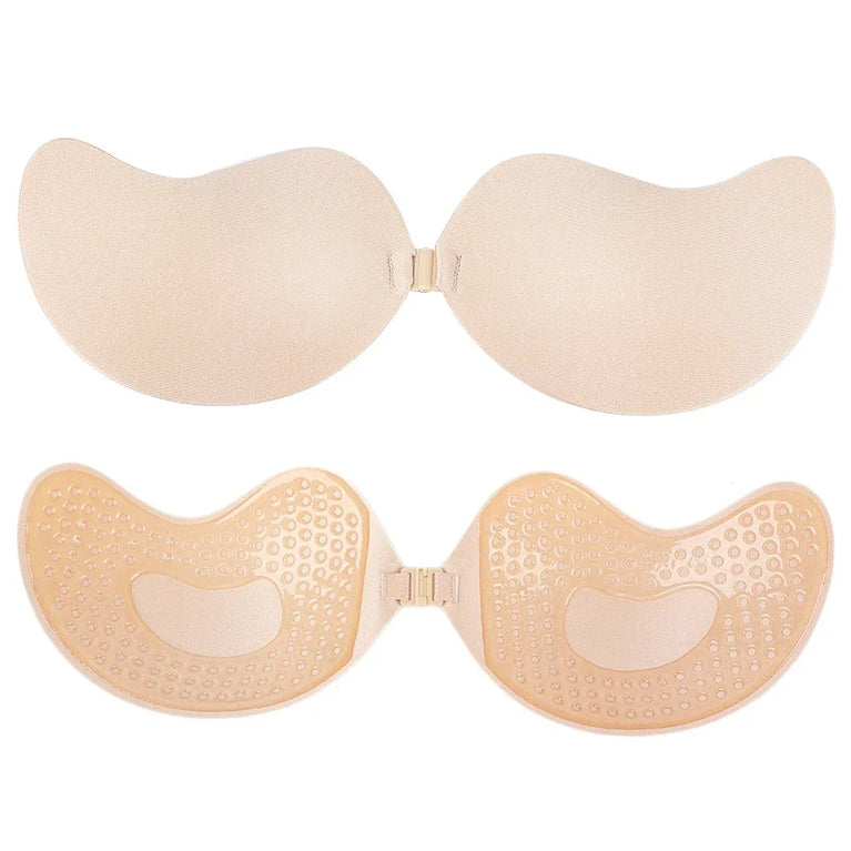Invisible Silicone Strapless Bra | Self-Adhesive Push-Up Fit