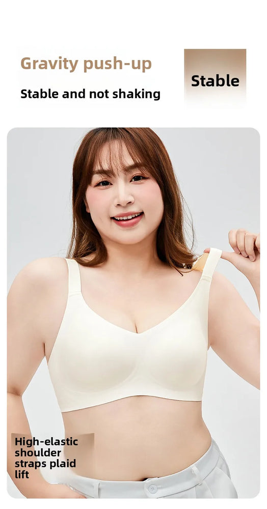 Ice Silk Wireless Shapely Bra | Anti-Sagging Full-Cup Support