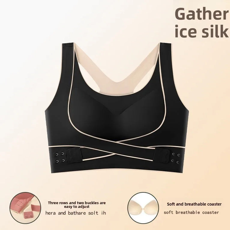 Seamless Summer Sports Bra | Anti-Sagging Side-Support Vest