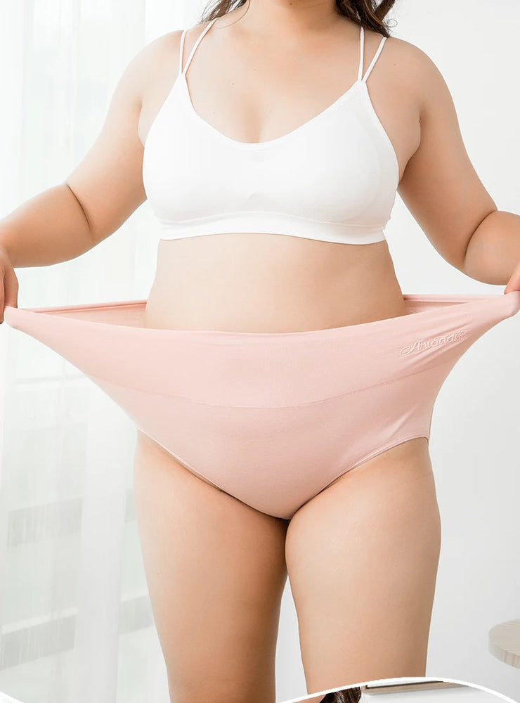 4pc Cotton High-Waist Briefs | Slimming Body Shaper Set