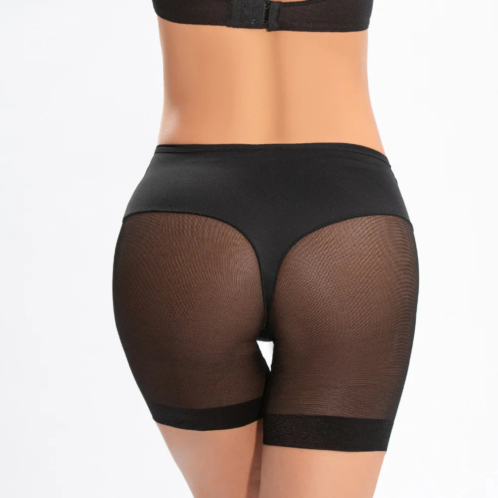 Women's Seamless Safety Shorts – High-Waist Anti-Friction Mesh Panties
