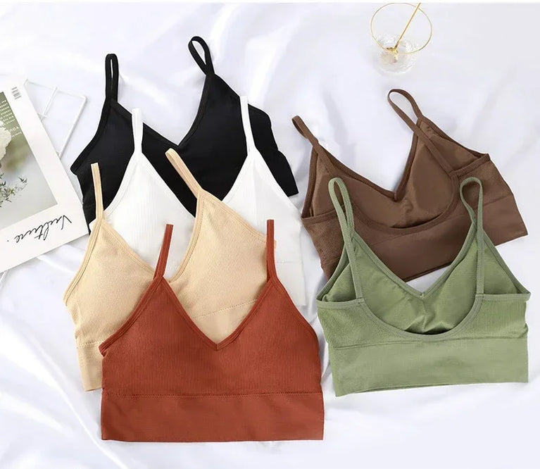 Seamless Push-Up Bralette – Wireless "Beautiful Back" Comfort