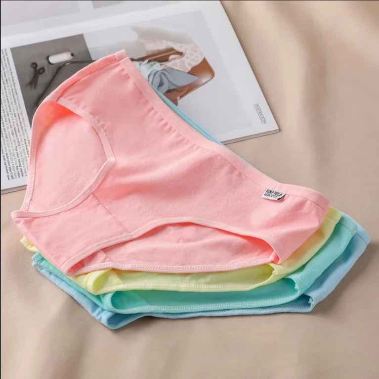 3pc Mid-Rise Cotton Briefs | Breathable Plus Size Comfort Set