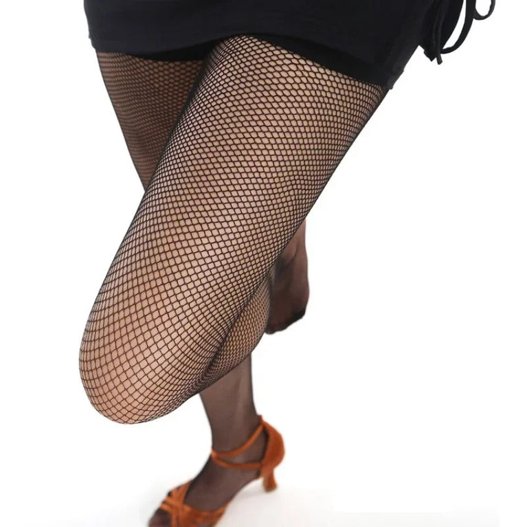 Professional Latin Dance Tights | Hard Yarn Fishnet Stockings