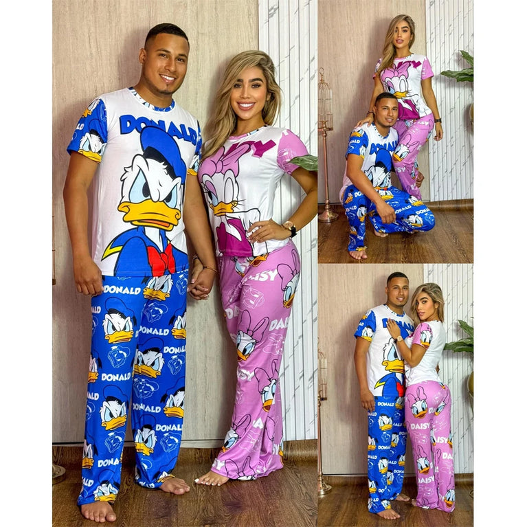 Donald & Daisy Duck Pajama Set | Quick-Dry Wide-Leg Lounge Set