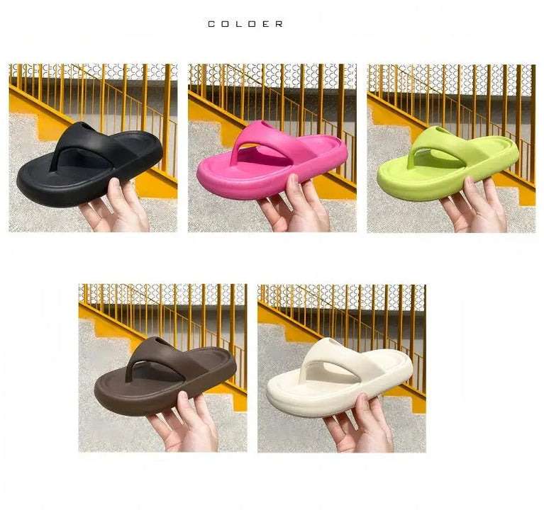 Premium Soft EVA Flip-Flops | Thick Sole Non-Slip Beach Slides