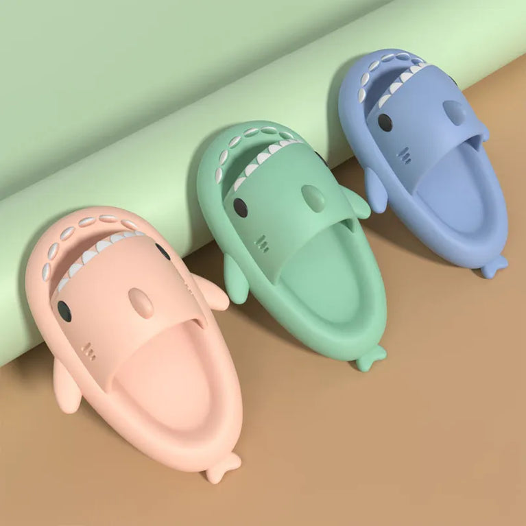 Cute Shark Platform Slides | Unisex Soft EVA Summer Sandals