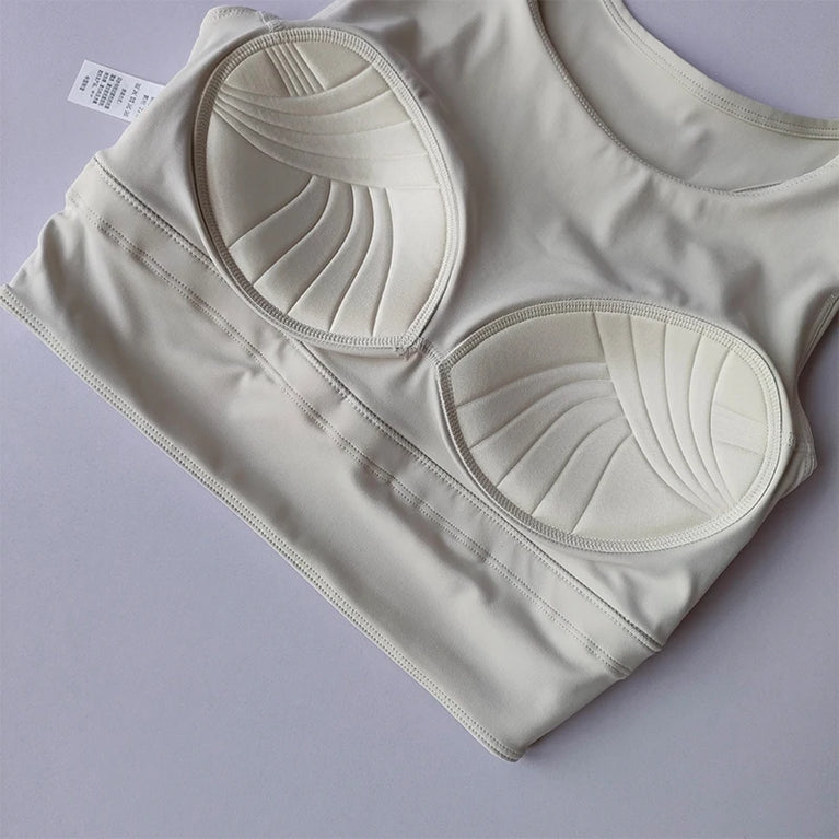Breathable Seamless Sports Bra – High-Impact Running Support