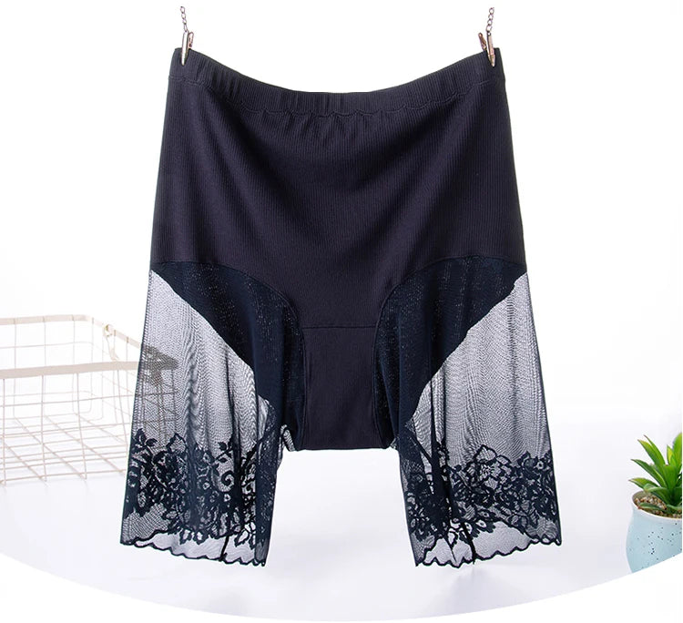 Lace Safety Shorts | Plus-Size Anti-Chafing Underwear