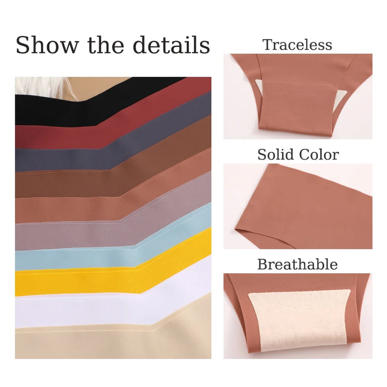 V-Waist Briefs (6-Pack) – Low-Rise Seamless Invisible Panties
