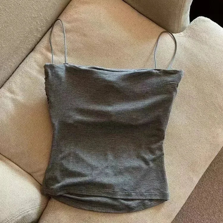 Women Summer Seamless Sexy Camisole Vest Padded Bralette Top