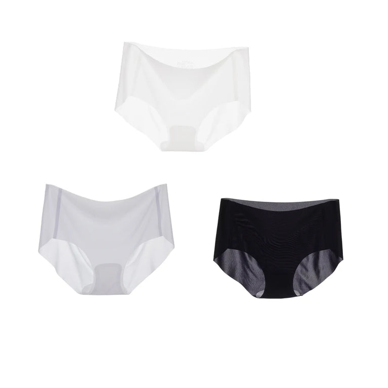 3pc Ice Silk Briefs | Ultra-Thin Seamless Quick-Dry