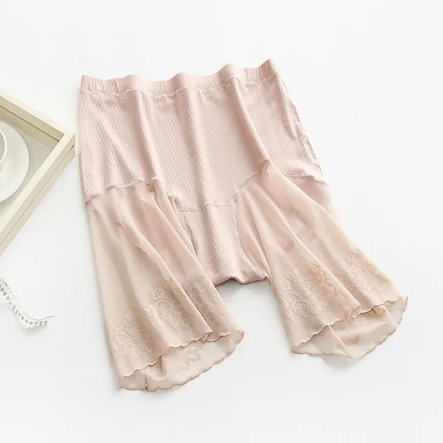 Plus Size Lace Safety Shorts | Anti-Chafing Under-Skirt Pants