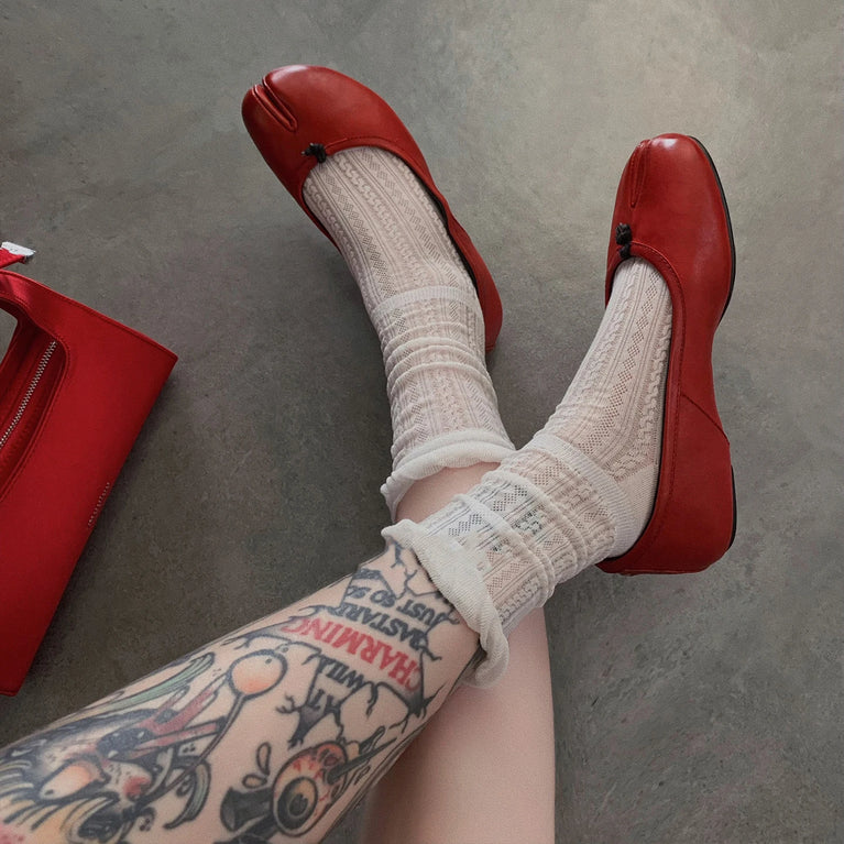 Summer Thin Tabi Socks | Breathable Two-Toed Mesh Cotton Set