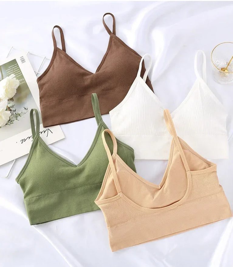 Seamless Push-Up Bralette – Wireless "Beautiful Back" Comfort