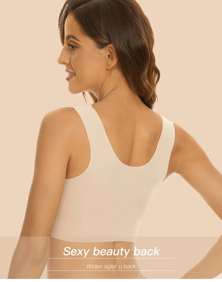 Seamless Lace Bra | Wireless Full-Cup Push-Up
