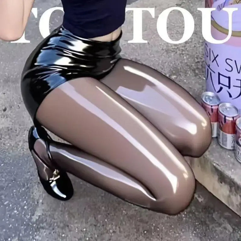 Shiny Glossy Pantyhose | Ultra-Thin Oil Silk Tights