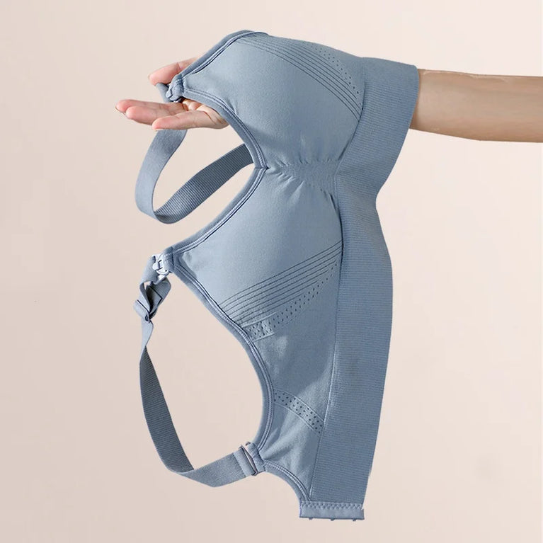 Seamless Maternity Nursing Bra – Wireless Push-Up Comfort