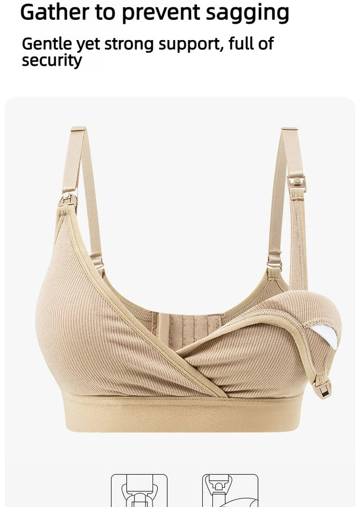 2026 Ultra-Soft Nursing Bra | Dual-Closure Maternity Fit