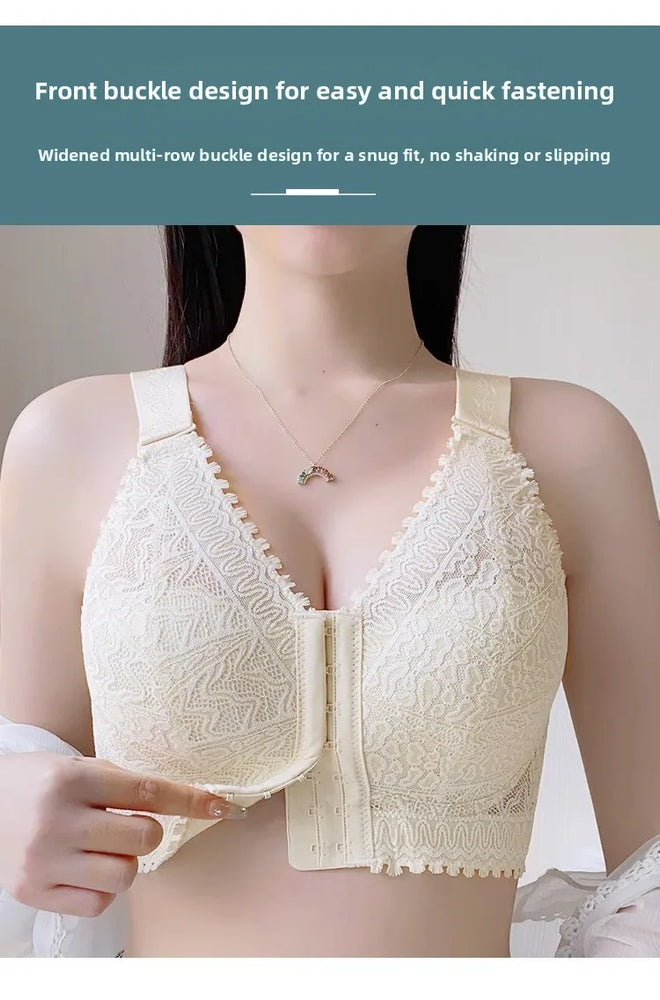 Lightweight Front-Buckle Bra | Anti-Sagging Full-Cup Support