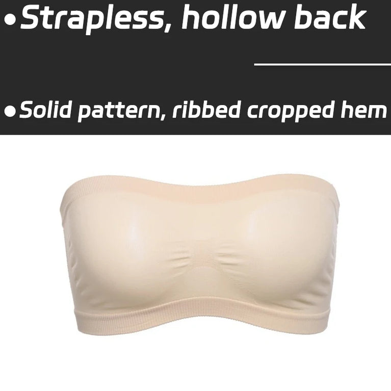 Seamless Mesh Strapless Bra | Sweatproof Summer Crop Top