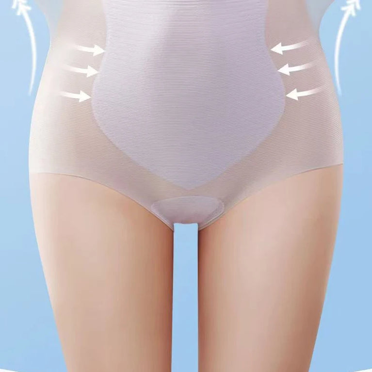 4pc Seamless Ice Silk Briefs | High-Waist Quick-Dry Panties