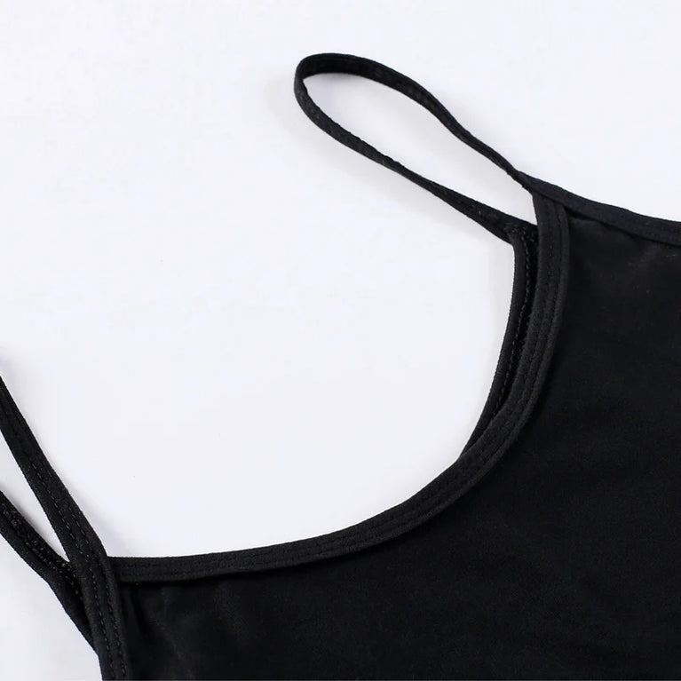 Women's Solid Color Sleeveless Slim Camisole Short Tops Vest